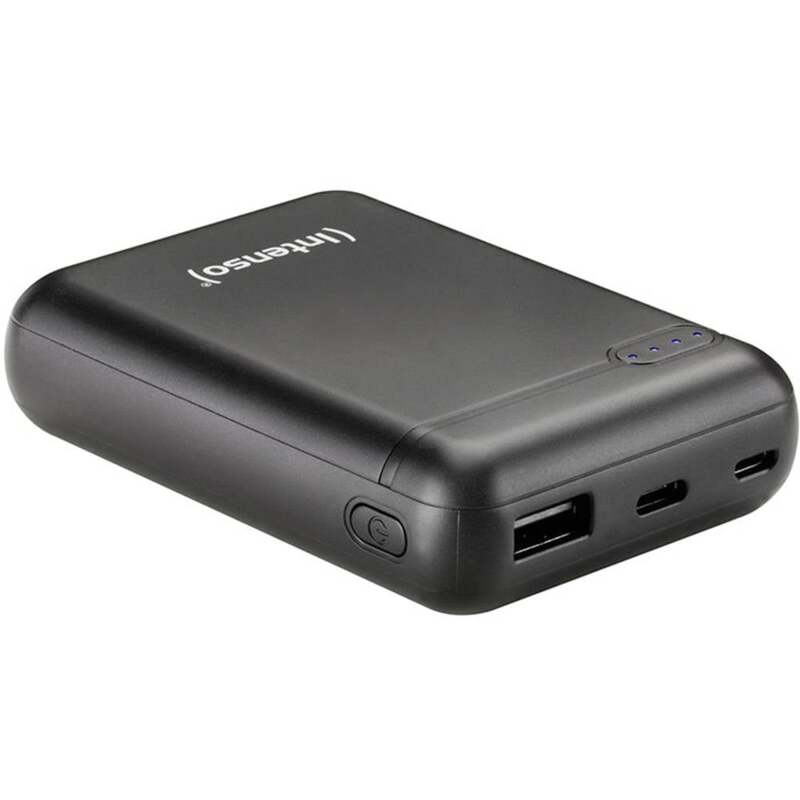 Intenso XS10000 Powerbank 10000 mAh Energiespeicher LiPo Schwarz Statusanzeige - 4034303028375
