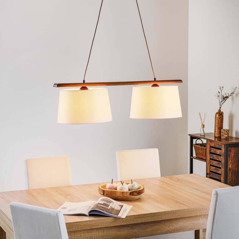 Euluna Hängeleuchte Hängeleuchte Lampe Leuchte Sweden zweiflammig eiche rustikal - 5907687435215