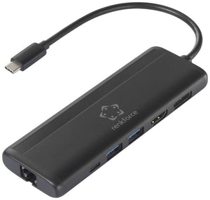 B-Ware Renkforce RF-DKS-800 8-in-1 8K Dual 4K USB-C Dockingstation Netzteil Ladekabel