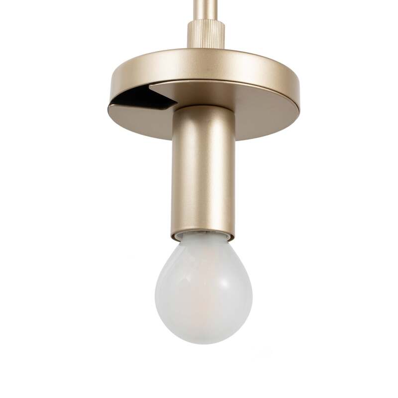 Lucande Hängeleuchte Pendelleuchte Elani Glas schwarz gold E14 LED 6-flammig - 4255830906374
