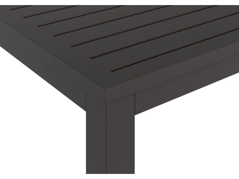 Esstischgruppe Invermay 4-teilig Tischgruppe Aluminium Akazienholz grau 43cm - 4007873331114