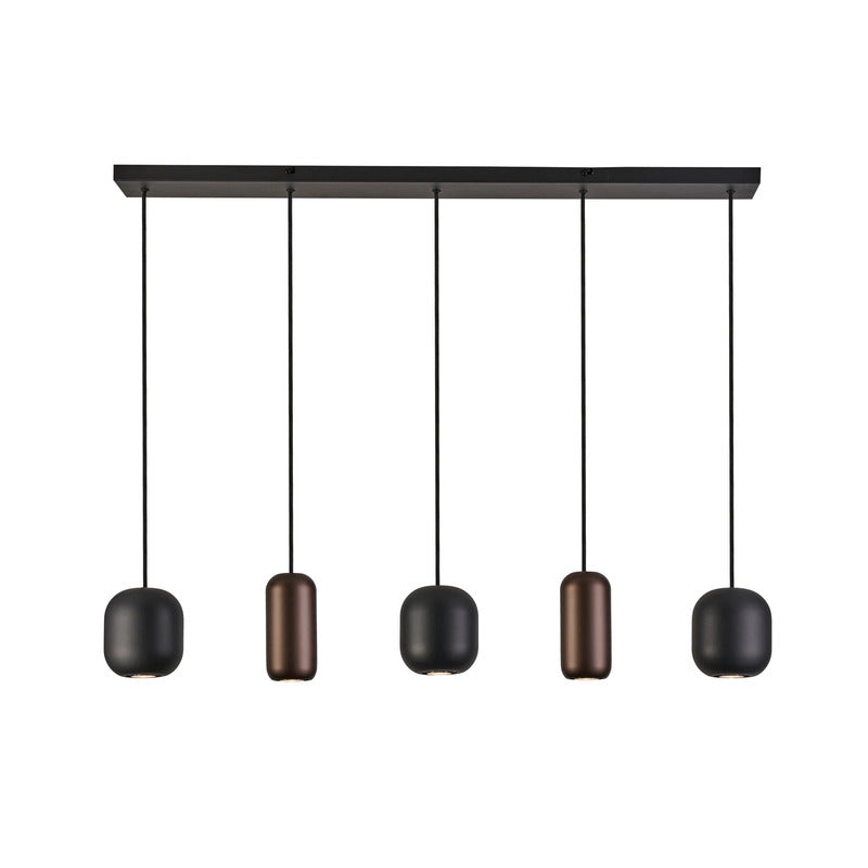 Brilliant Hängelampe Jane Länge 102 cm schwarz grün Deckenlampe Deckenleuchte - 4004353447976
