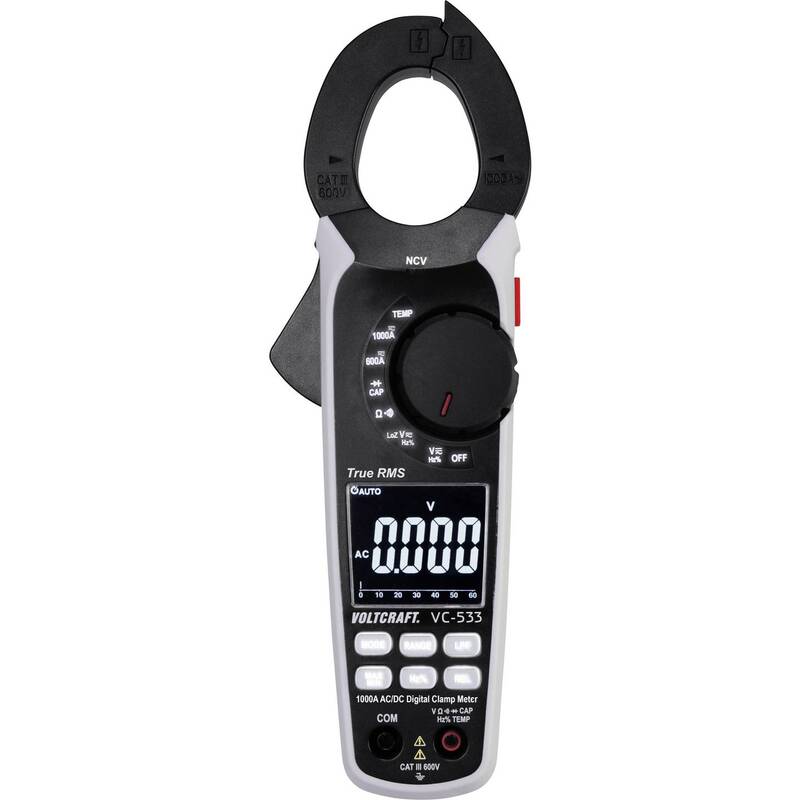 VOLTCRAFT VC-533 Stromzange  digital  CAT III 600 V Spannungsmessgerät Messgerät - 4053199547487