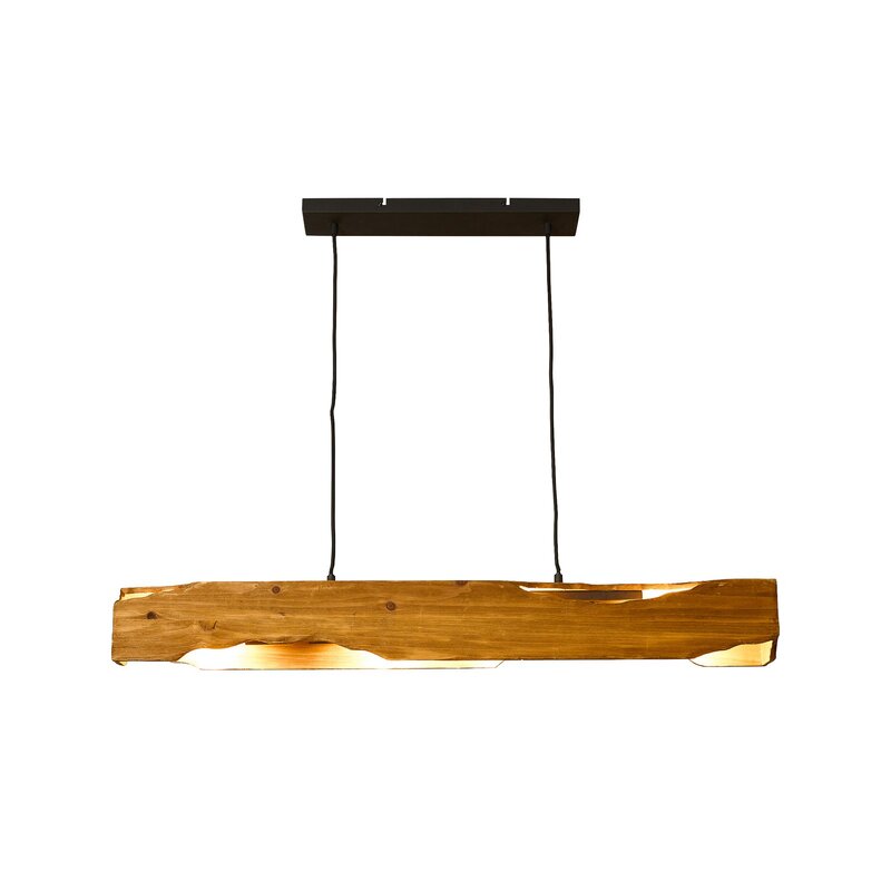 Eco-Light Hängeleuchte Venus Hängelampe Lampe braun Länge 100 cm 4-flammig Holz - 4250294322197