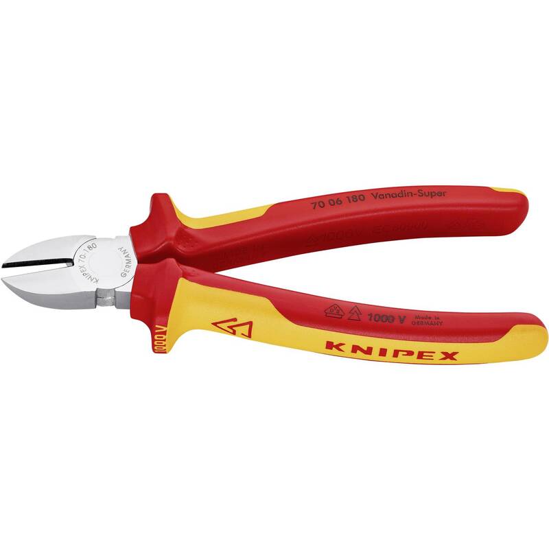Knipex Seitenschneider VDE 180mm Handwerkzeug Präzisionsschneider - 4003773033813