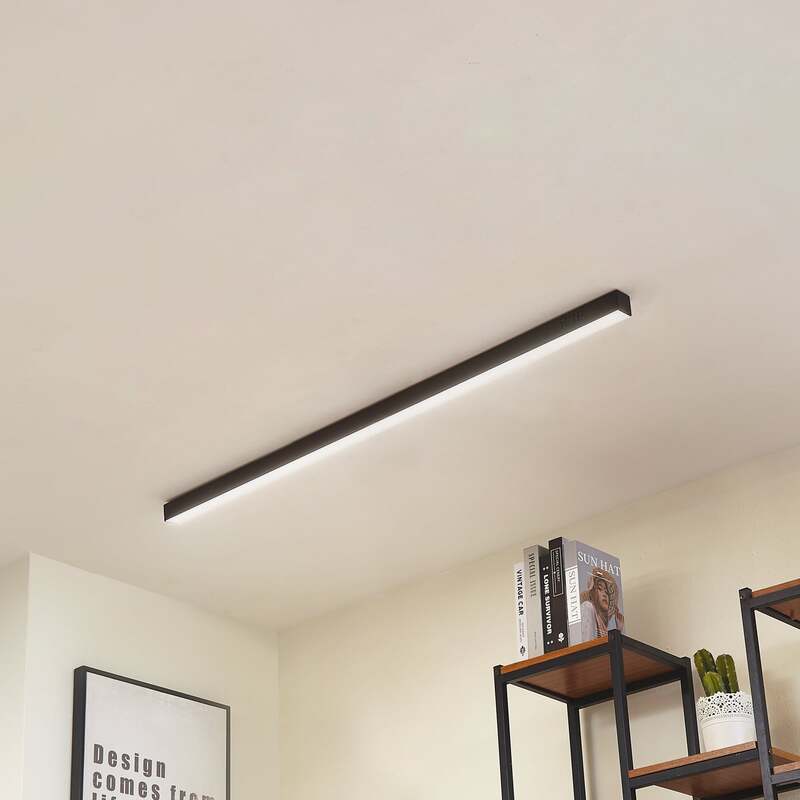 Lucande Deckenleuchte Deckenlampe LED Teniona CCT Funktion schwarz Aluminium - 4251911791723