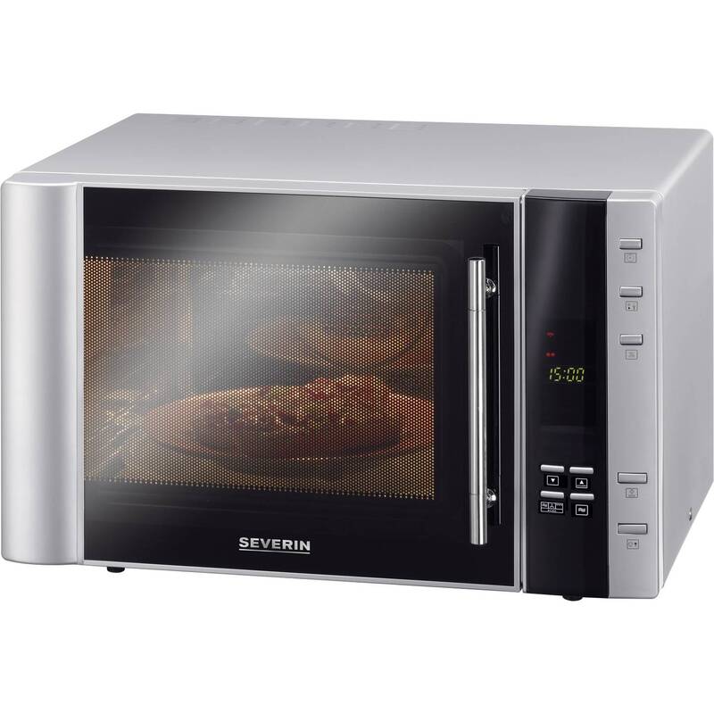 Severin Mikrowelle Ofen Grill Silber Schwarz Heißluft 30L SIEHE TEXT/FOTO - 4008146041266