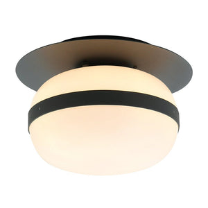 B-Ware Viokef Deckenlampe Pendelleuchte Palma Glas Schirm Aluminium weiß schwarz