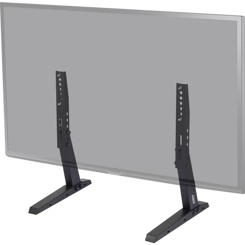 SpeaKa Professional TV-Standfuß Fernseher Halterung 33-94cm schwarz starr 35kg - 4053199523740