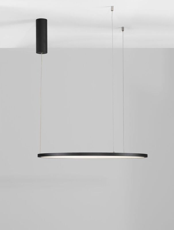 Nova Luce Pendelleuchte Hängeleuchte LED TARQUIN Schwarz Warmweiß dimmbar 60 cm - 5212017438263