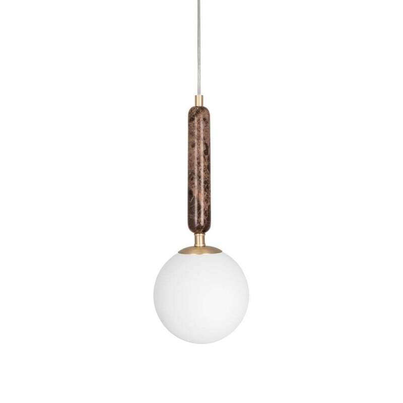 Globen Lighting Pendelleuchte Torrano LED Hängelampe dimmbar braun marmoriert - 7319435405063