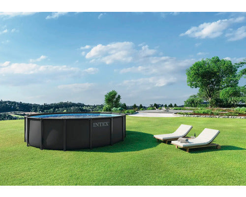 Intex Aufstellpool Framepool-Set Ultra XTR Ø 488cm rund Handtuchheizkörper - 6941057431611