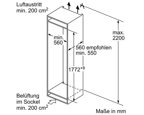 Bosch Kühl- und Gefrierkombination KIN86NSE0 NoFrost 260l Kühlteil 184l weiß - 4242005433056