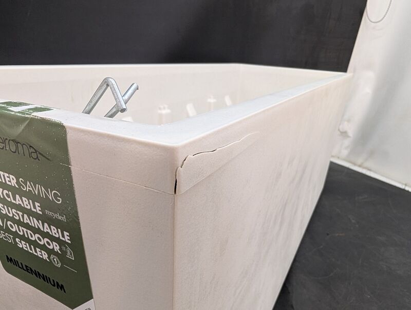 Deroma Pflanzkasten Hochbeet Millennium Blumenkasten mit Wasserreservoir Kasten - 0191942106438