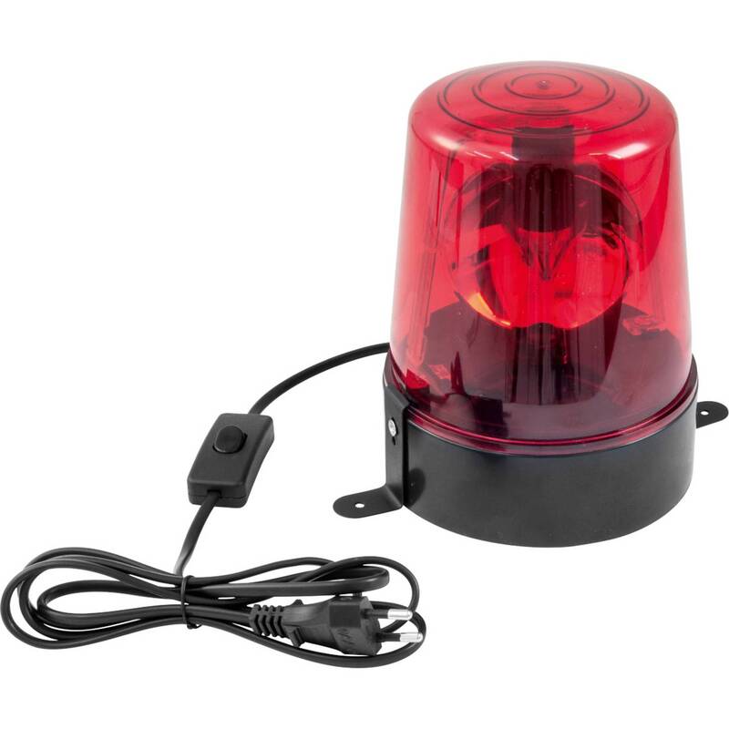 Eurolite Polizeilicht LED Rundumleuchte Rot 1 Leuchtmittel E14 145x200x180mm - 4026397647341