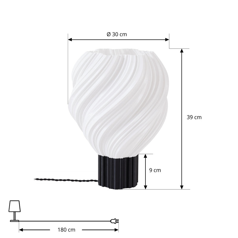 Lindby Tischleuchte Nuvia LED Lampe Leuchte Tischlampe modern weiß 39cm - 4255830901270