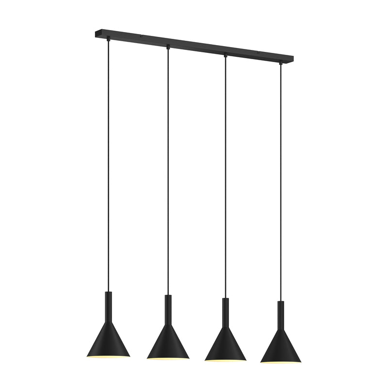 Arcchio Tadej Pendelleuchte Hängeleuchte Lampe Leuchte 4-flammig schwarz weiß - 4251096576306