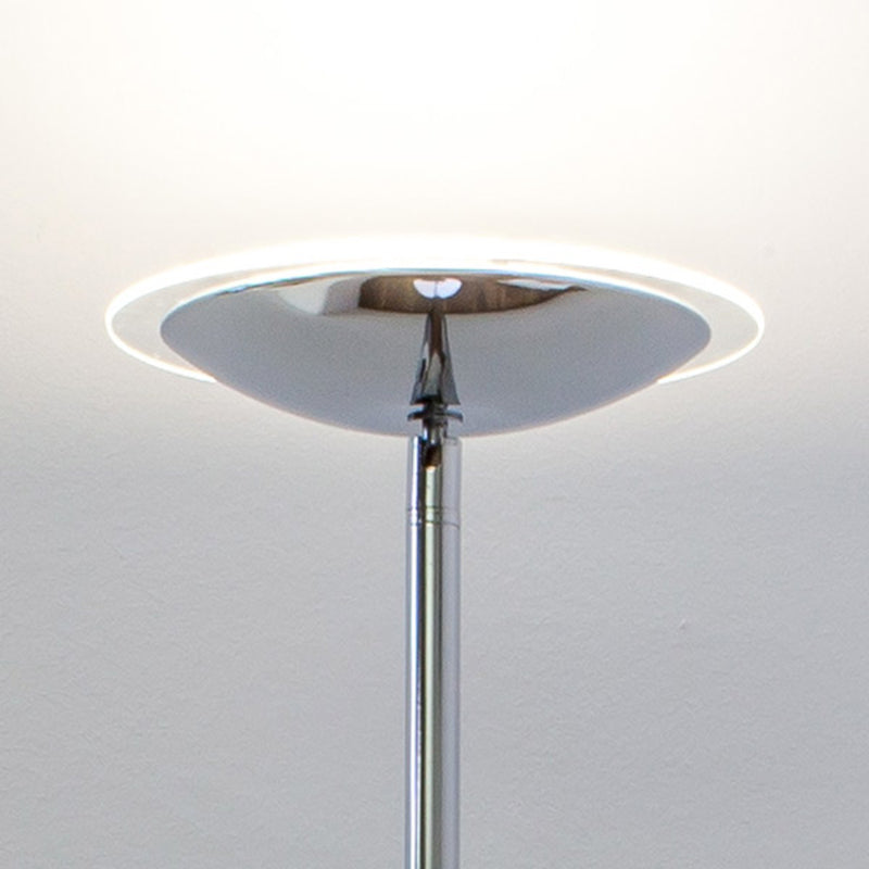 Lindby Stehlampe Malea LED dimmbar chromfarben 180cm elegante Leuchte Lampe - 6291105709613