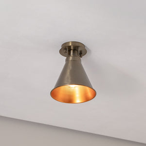 B-Ware Deckenleuchte Berceste N-679 LED Kupfer antik Dimmbar Metall Ø20cm 24cm hoch