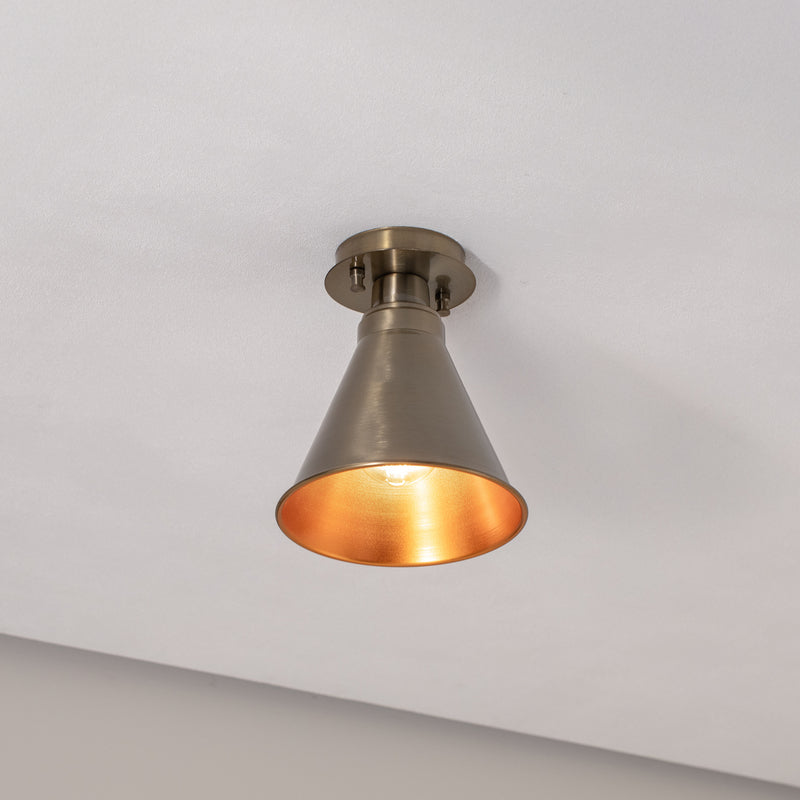 Deckenleuchte Berceste N-679 LED Kupfer antik Dimmbar Metall Ø20cm 24cm hoch - 8681875572667