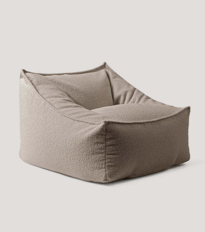 mokebo Sitzsack Bouclé Snug Sessel Relaxsessel Braun Made in Germany bequem - 4262436129649