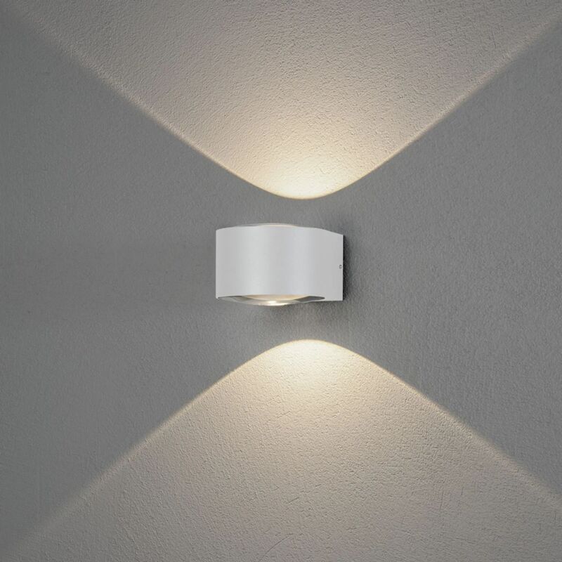 Konstsmide LED Außenwandleuchte Gela up down weiß Gartenlampe Wandlampe Leuchte - 7318307882254