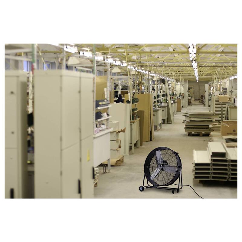 Sygonix Trommelventilator 300W Aluminium Ventilator schwenkbar Ø905mm 360° - 4064161489308