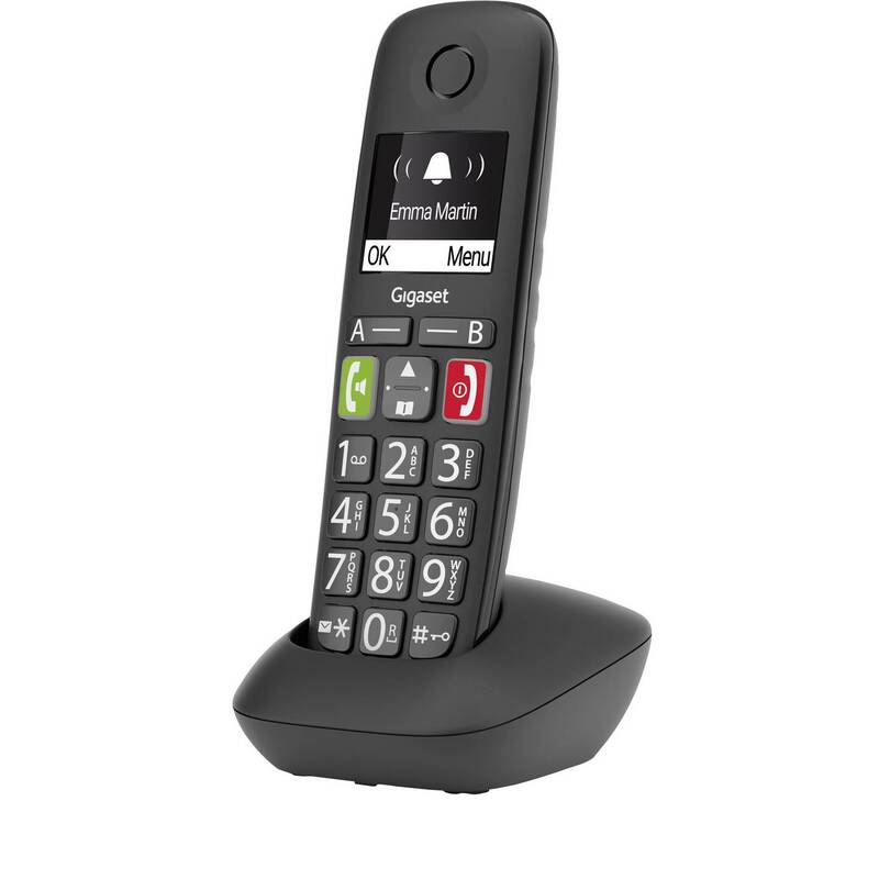 Gigaset Mobilteil E290HX DECT Telefon schwarz HD-Voice strahlungsarm 150 - 4250366856087