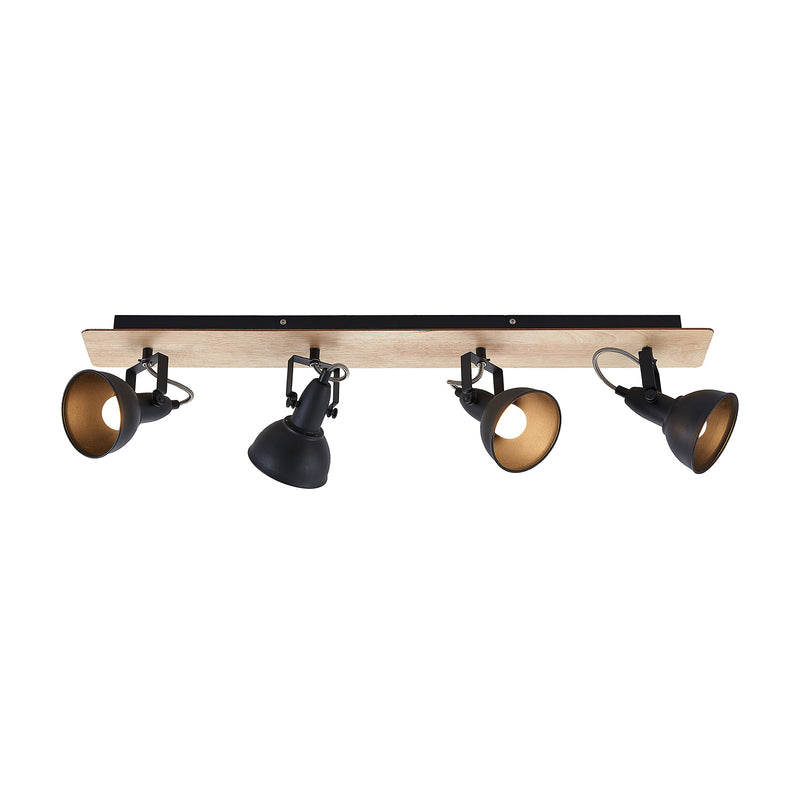 Lindby Deckenlampe Hängeleuchte Aylis LED Lampe dimmbar schwarz Holz 82cm - 4251096577761