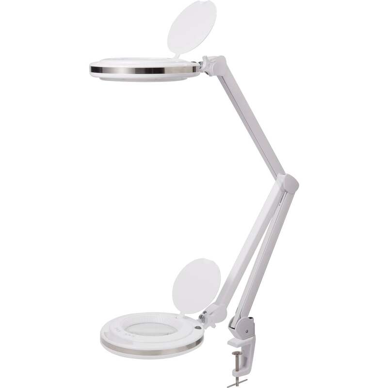 Toolcraft LED Lupenleuchte dimmbar 730lm 3x Vergrößerung Tischklemme 12,7cm - 4064161205151