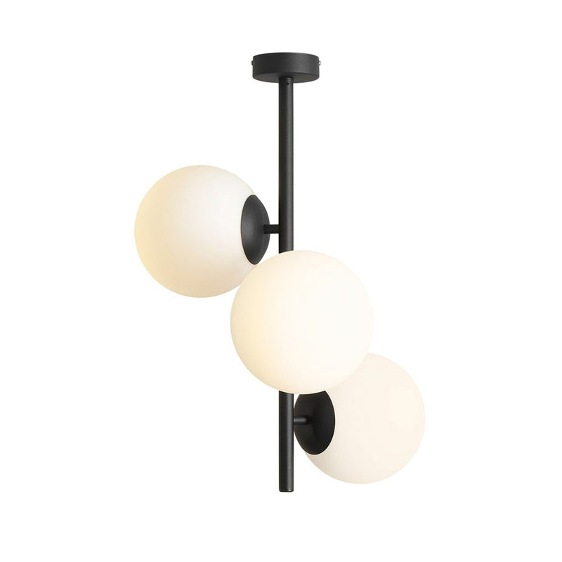 Dione Deckenleuchte Lampe Deckenlicht opal schwarz 3 flammig SIEHE TEXT/FOTO - 5904798657505