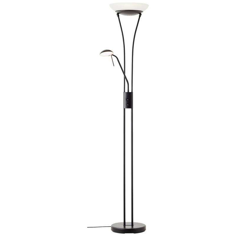 Brilliant Finn LED Deckenfluter mit Lesearm schwarz dimmbar 2500 Lumen - 4004353413285