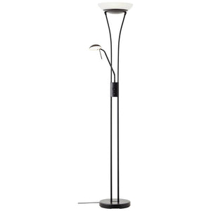 B-Ware Brilliant Finn LED Deckenfluter mit Lesearm schwarz dimmbar 2500 Lumen