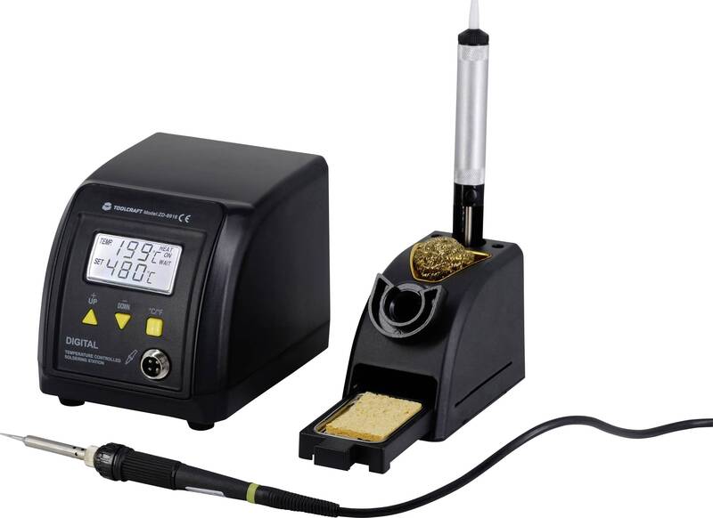 Toolcraft ZD-8916 Lötstation digital 60 W  160 bis 480 °C inkl. Entlötsaugpu859 - 4016139191904