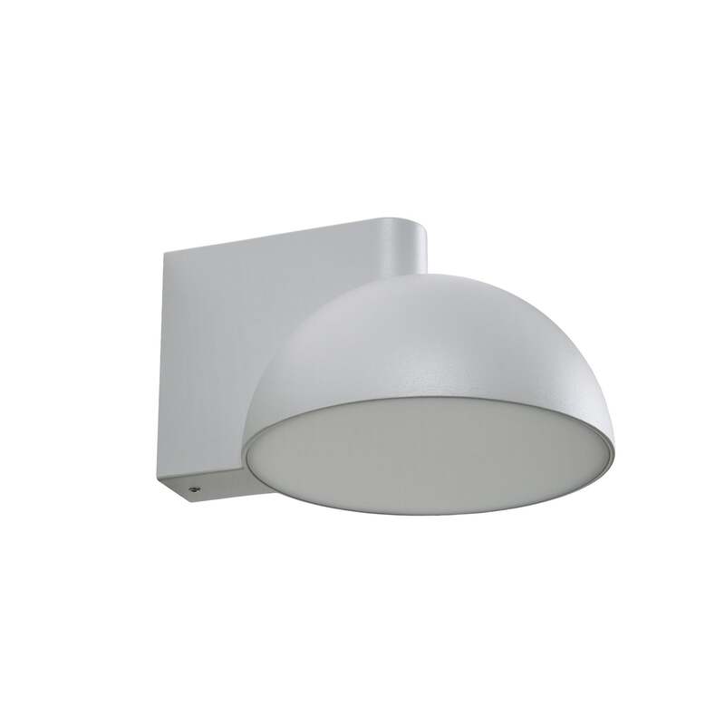Lucande Außenwandleuchte Velira LED Gartenlampe Lampe hellgrau IP54 3000K - 4255830907784