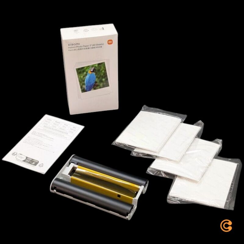 XIAOMI Fotodrucker Fotopapier 3 Zoll Foto-Papier 40 Stück für hochwertige - 6941812702871
