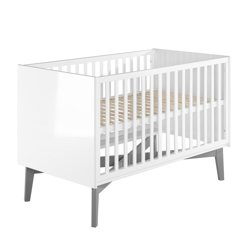 roba Kinderbett Babybett Mika Gitterbett Lattenrost weiß Kinderzimmer 70x140 cm - 4005317327426