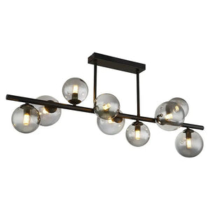 B-Ware Globo Deckenleuchte Deckenlampe Riha LED Lampe Leuchte warmweiß schwarz 87x28cm