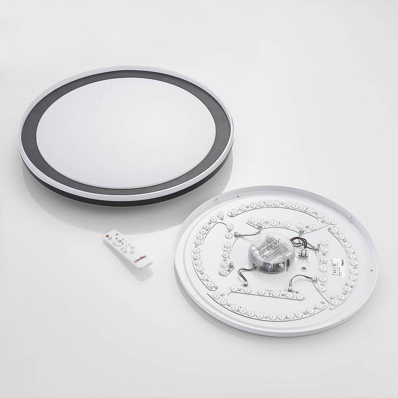 Lindby Verdan LED-Deckenlampe Deckenlampe Lampe Leuchte dimmbar schwarz weiß - 4251911711936