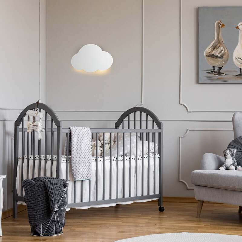 TK Lighting Wandlampe Cloud LED Wandleuchte dimmbar Stahl weiß 38x27cm - 5901780549640
