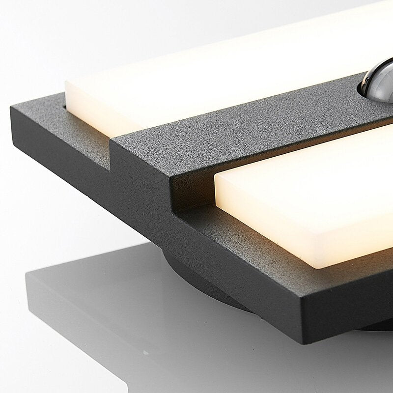 Lucande Gylfi LED-Außenwandleuchte AußenWandleuchte Wandleuchte quadratisch Sens - 4251096574432