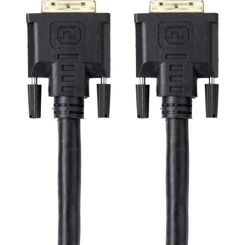 Renkforce DVI Kabel DVI-D 24+1pol. Stecker 20m doppelt geschirmt schwarz Monitor - 4064161162362