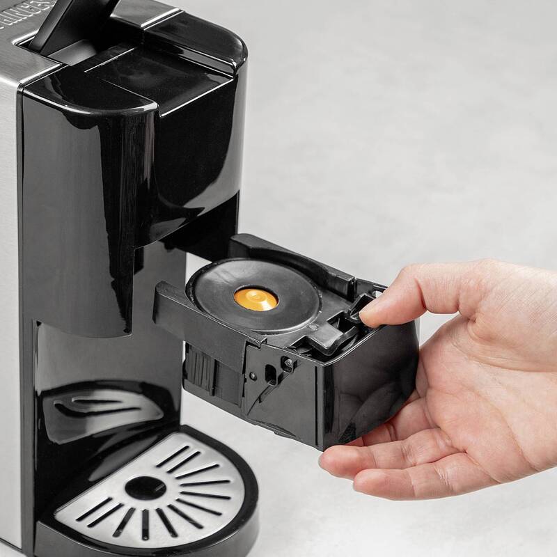 Princess Kapselmaschine Kaffeemaschine E.S.E. Pad kompatibel Schwarz Silber 0,8l - 8713016109262