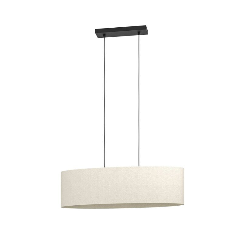 Eglo Hängeleuchte Febres Hängelampe Deckenlampe Länge 78 cm schwarz/weiß St746 - 9008606312771