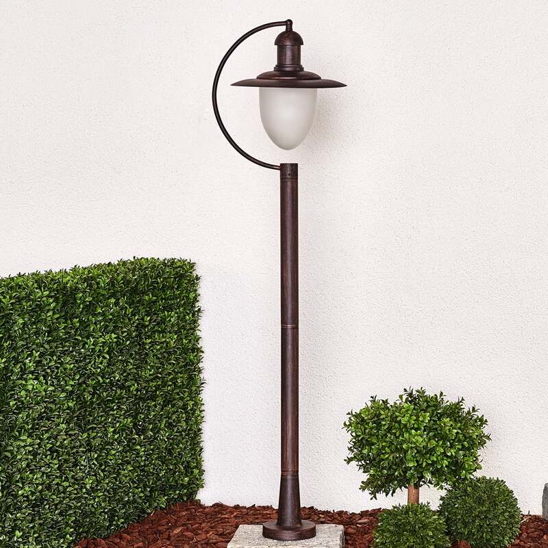 Lucide Wegeleuchte Gartenleuchte Aruba LED Pollerleuchte dimmbar rostbraun 111cm - 5411212113566