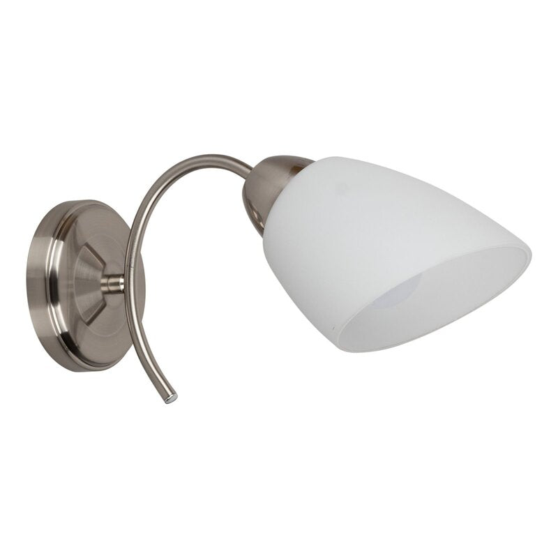 Euluna Wandleuchte Varietta mit Glasschirm nickel Wandleuchte Deko-Leuchte Lampe - 5903839985928