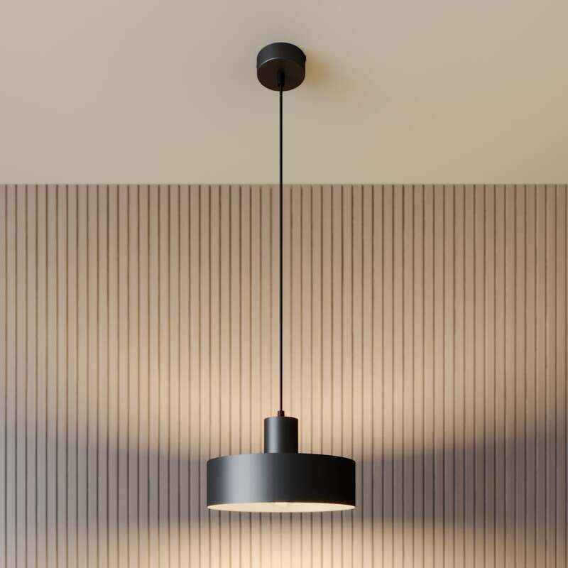 Sigma Lighting Hängeleuchte Rif LED Pendelleuchte dimmbar schwarz Ø25cm 90cm - 5902335263974