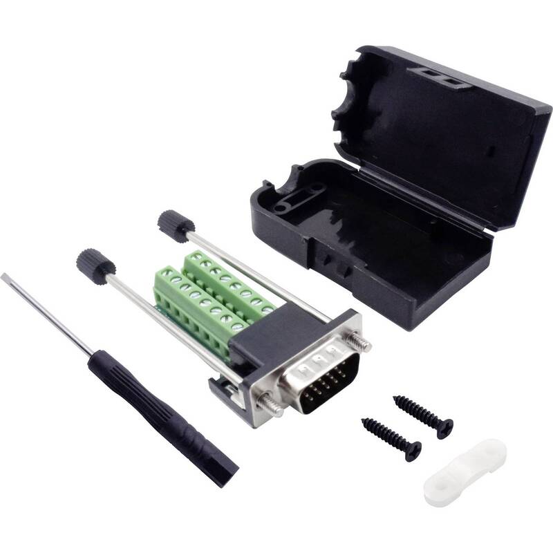 Tru Components Stecker Leiste D-SUB Stiftleisten Einbaustecker 15pol 5 SETS - 4053199961443