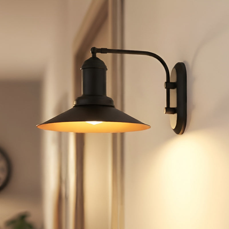 ROYALTECH Wandleuchte Lorato LED Wandlampe dimmbar schwarz Metall Höhe 25cm - 8684543262389