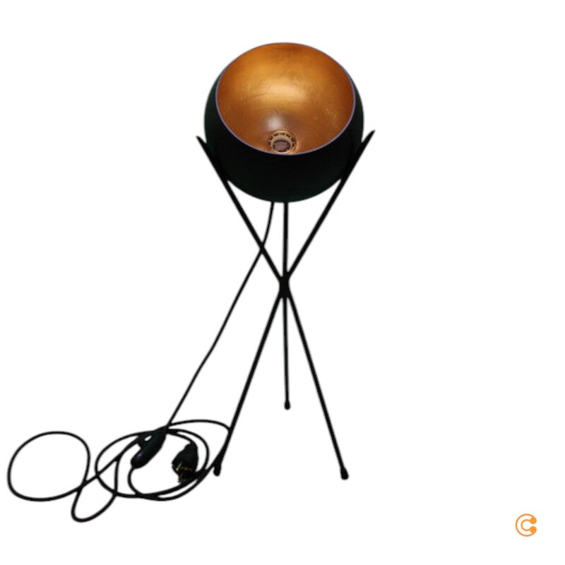 Menzel Solo Tischlampe Leuchte Lampe Stehlampe braun schwarz gold Eisen Design - 4023212063713